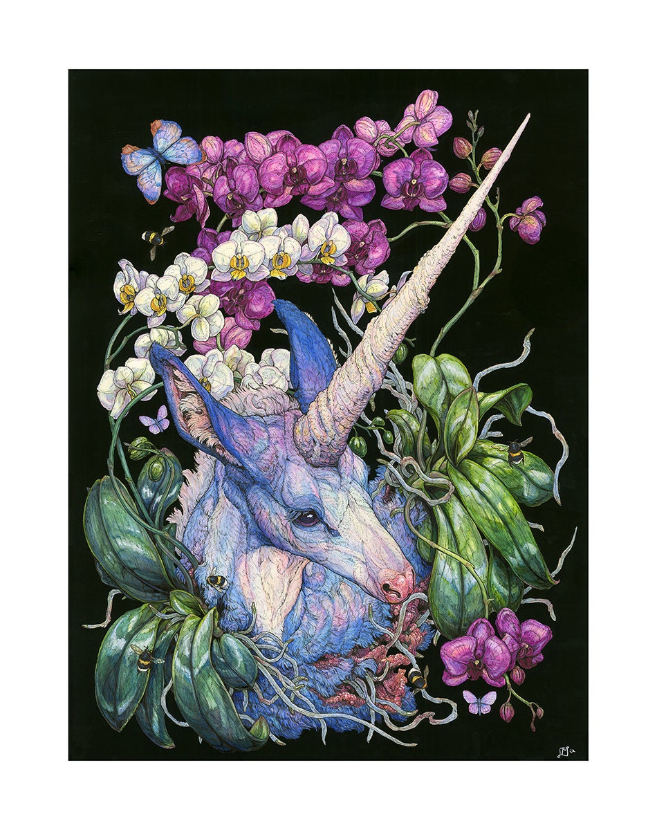 Orchid Guardian Mini Print