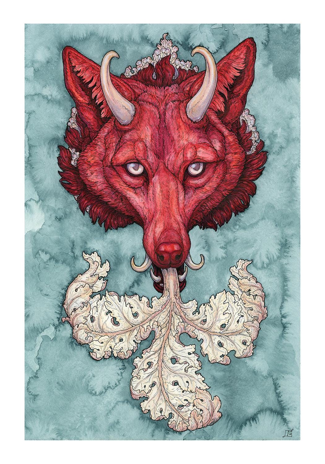 Cŵn Annwn (Right) Limited Edition Print