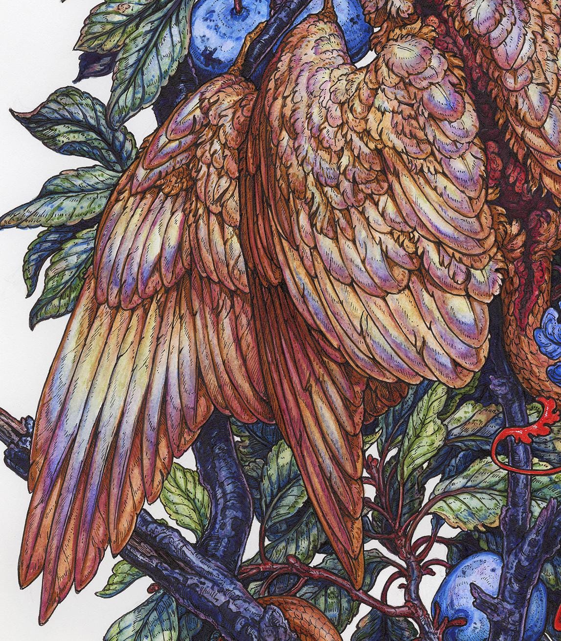 Little Devil in the Plums Limited Edition Print
