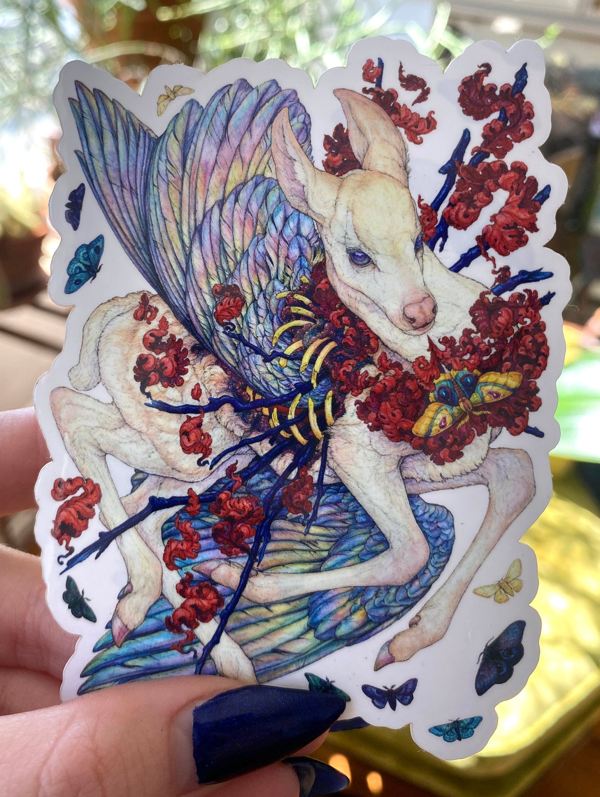 Breathing Fire Vibrant Glossy Sticker