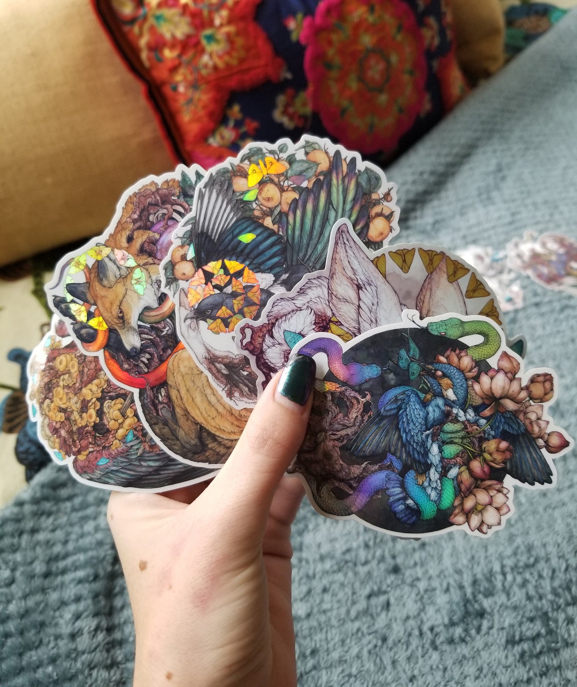 You Know Just How To Hold Me Holographic Sticker