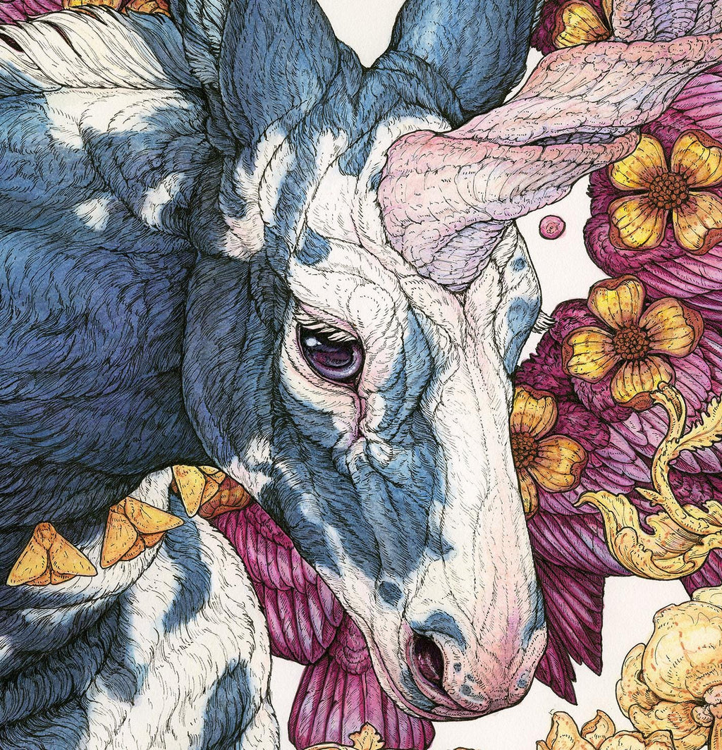 Heavenly Unicorn Limited Edition Mini Print