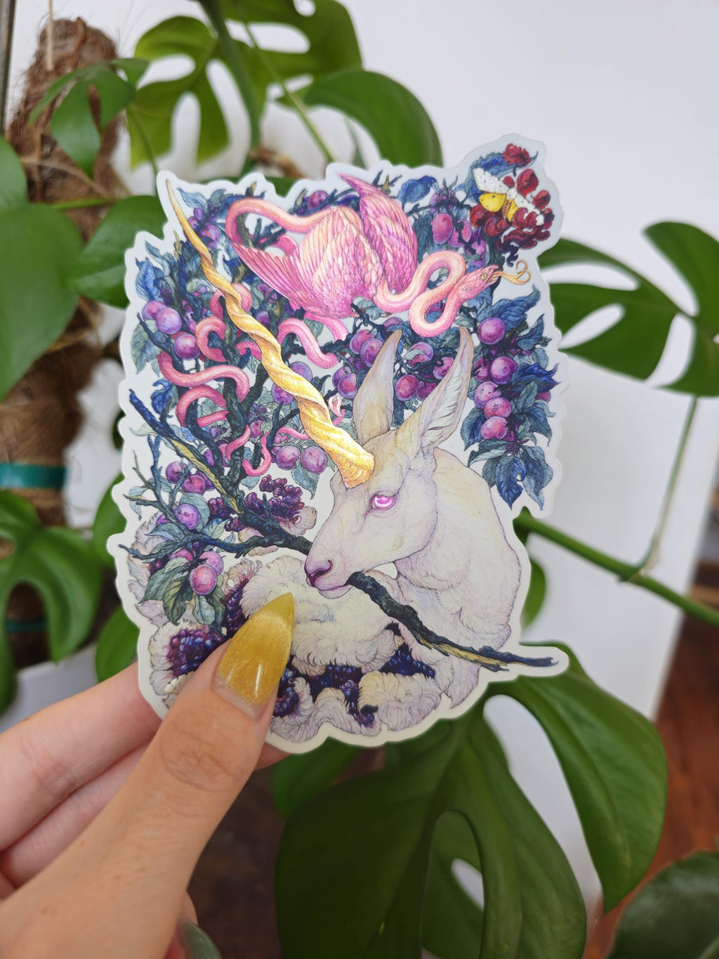 Unicorn II Large Shiny Sticker