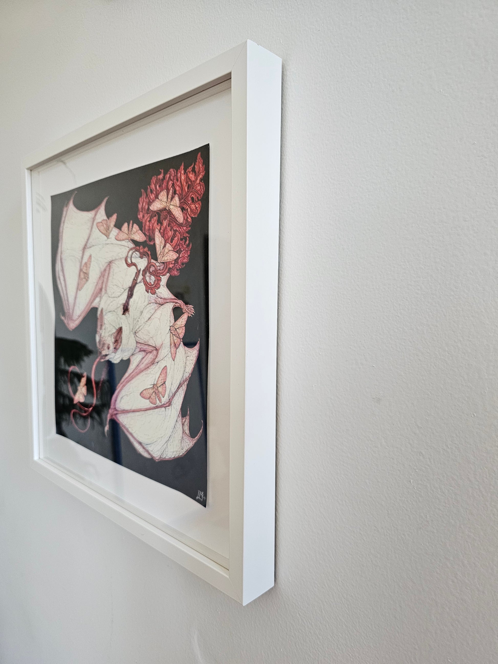 Emberlight Framed Original Watercolor