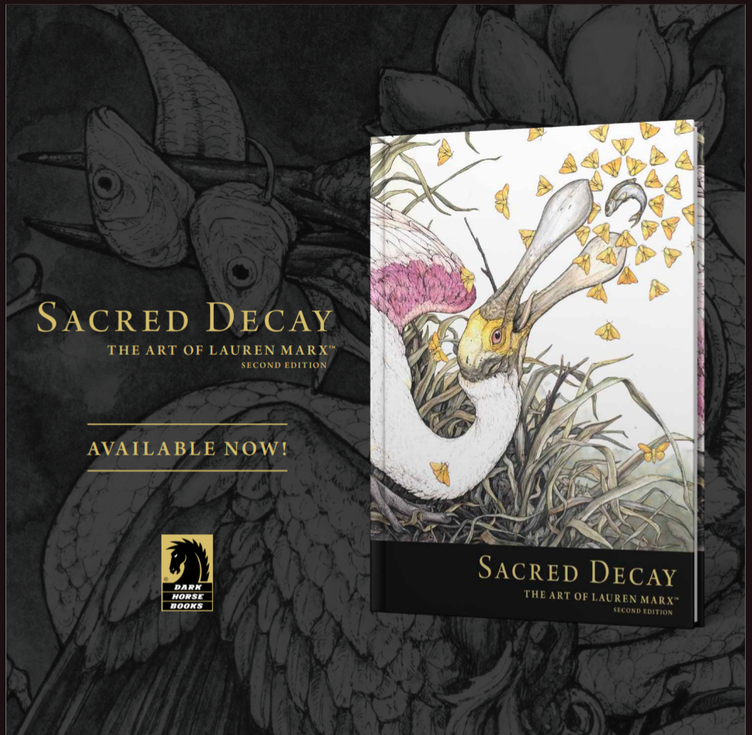 SIGNED Sacred Decay The Art of Lauren Marx Second Edition Book