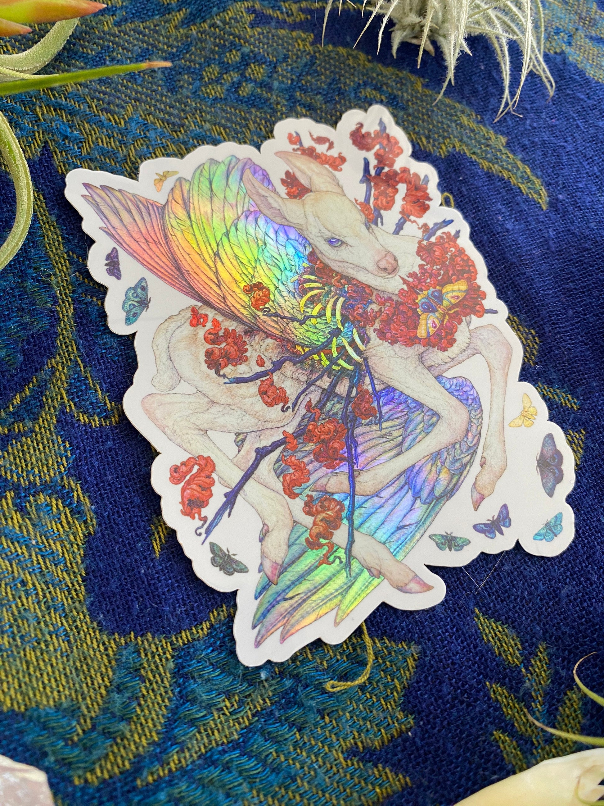 Breathing Fire Holographic Sticker