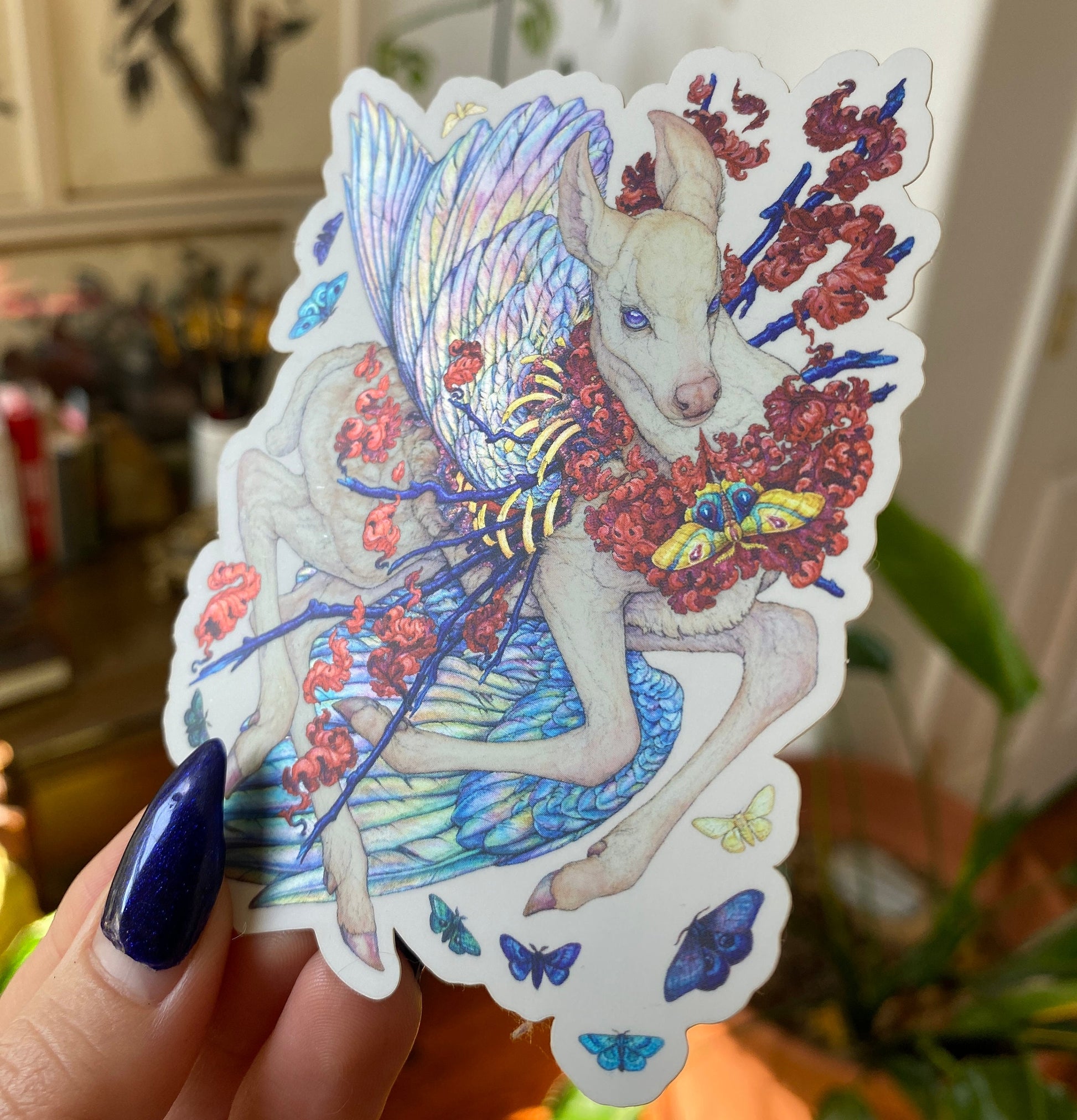 Breathing Fire Brushed Aluminum Sticker