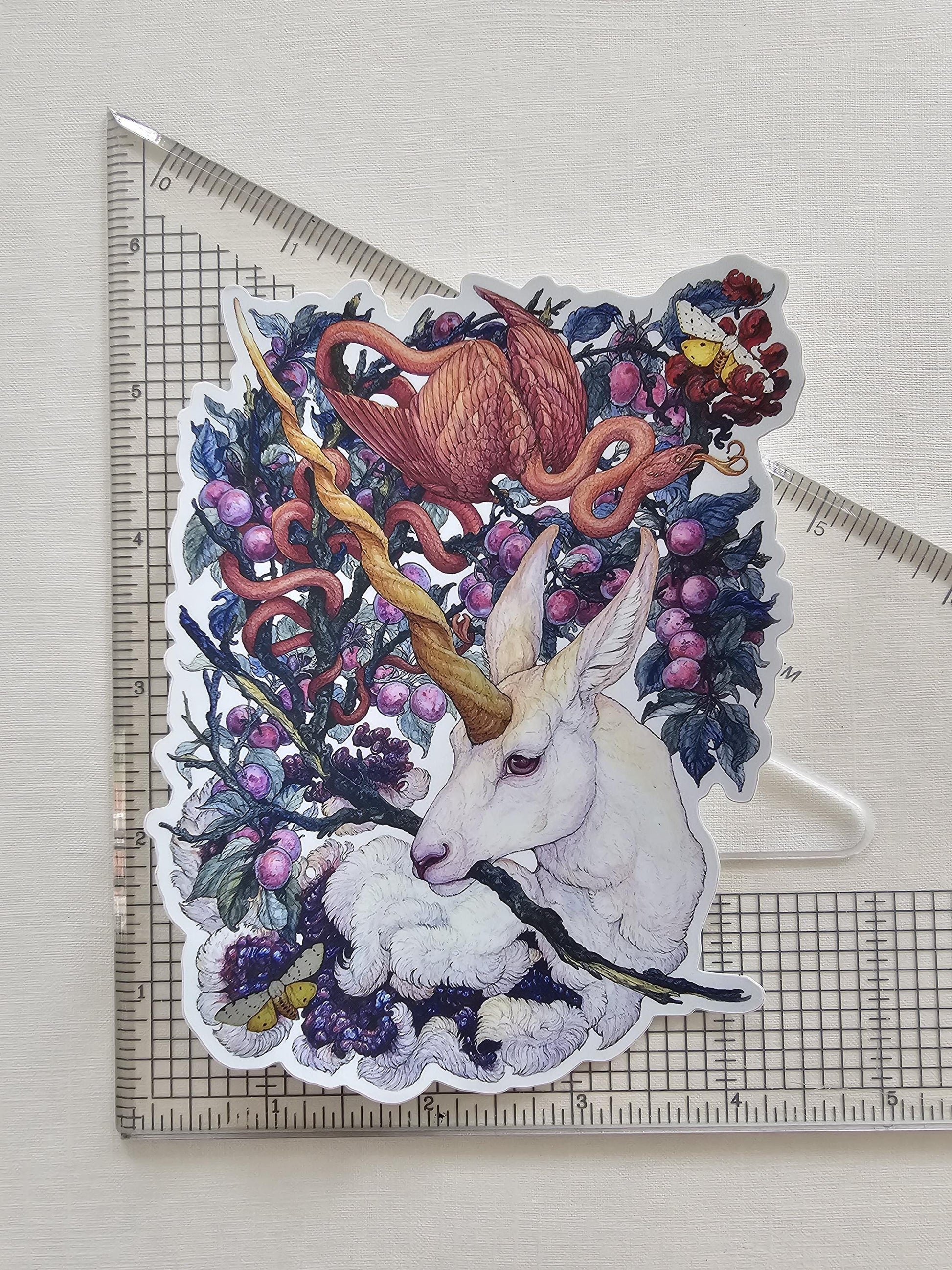 Unicorn II Large Shiny Sticker