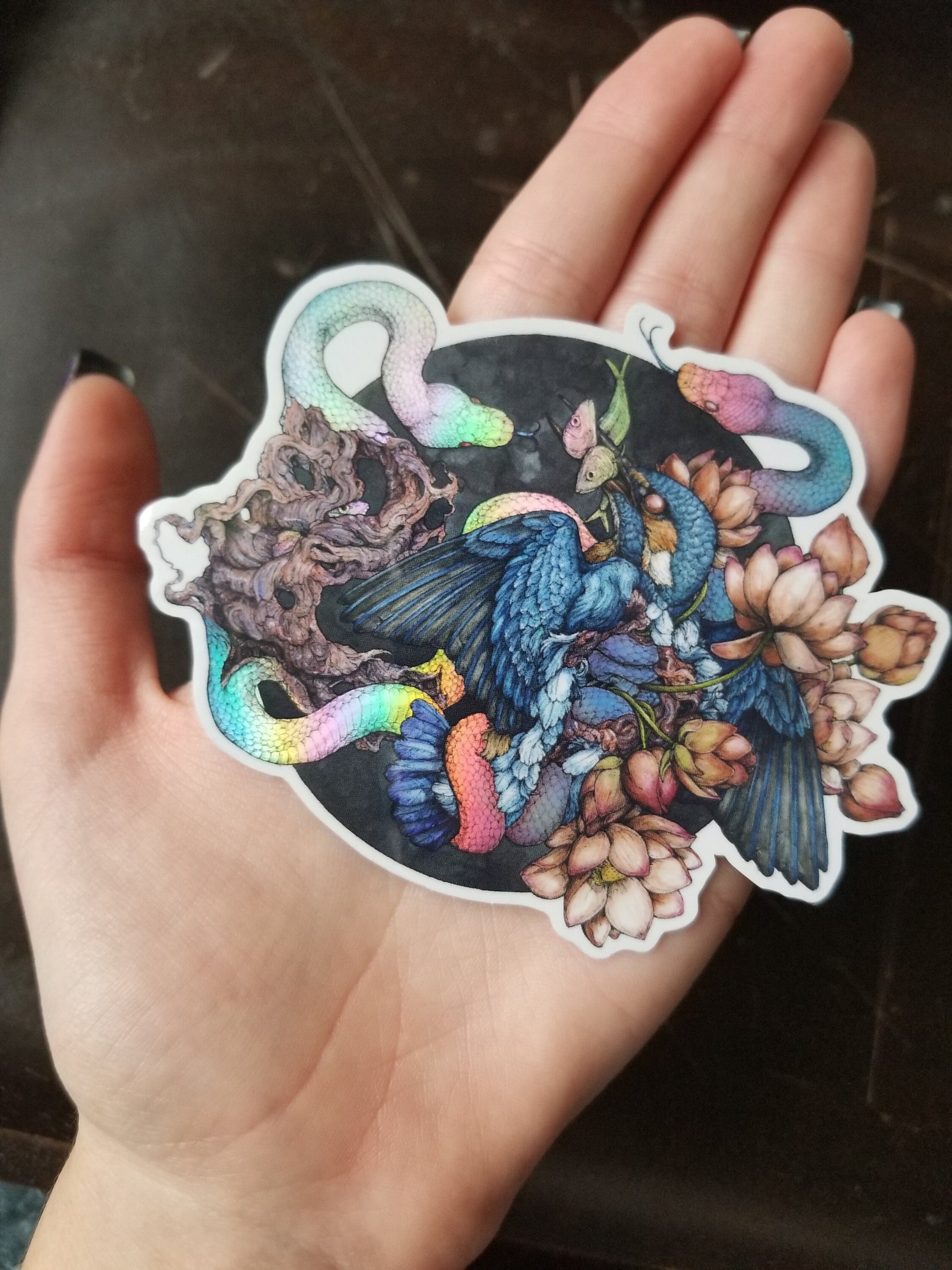 Kingfisher Holographic Sticker