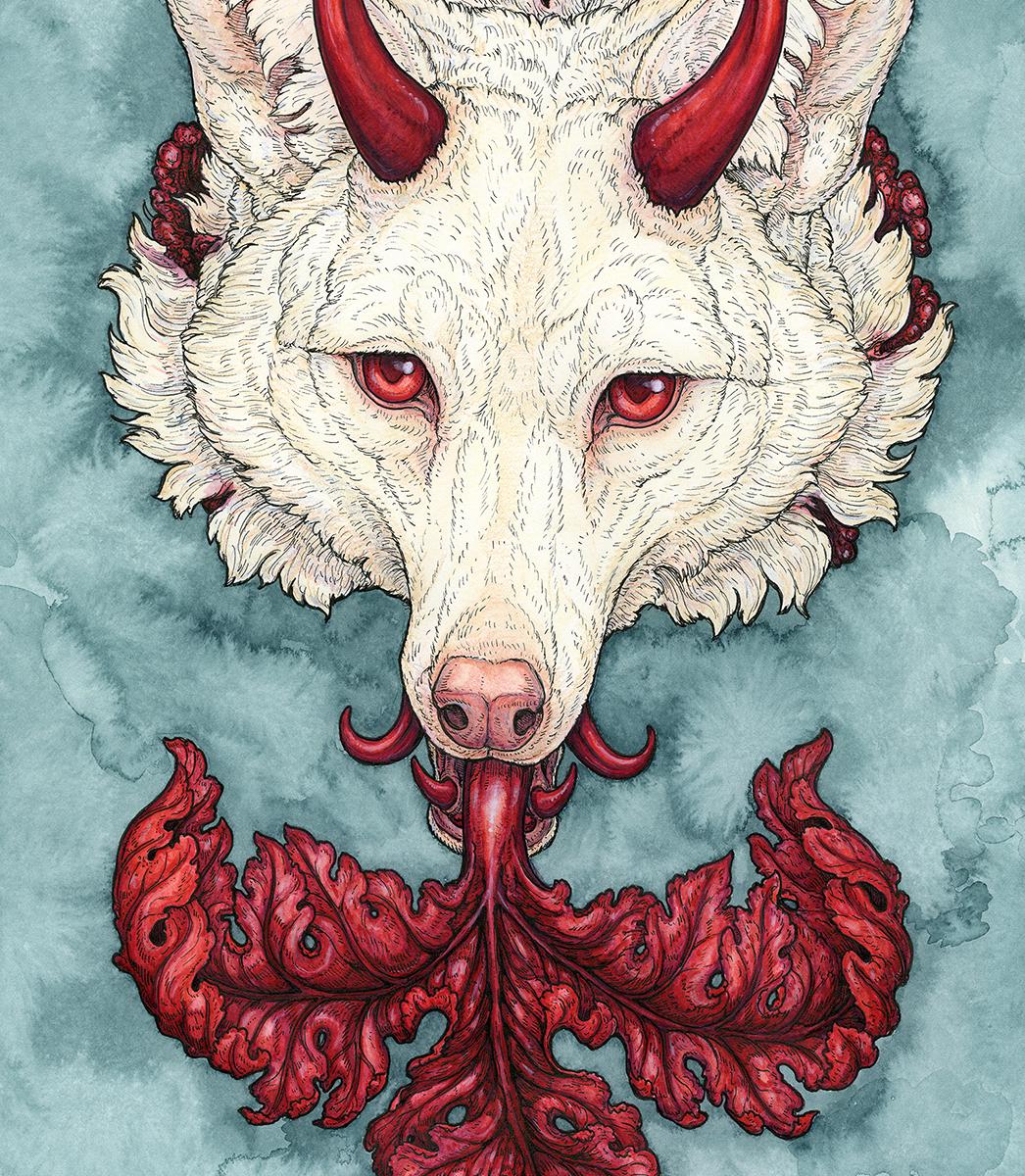 Cŵn Annwn (Left) Limited Edition Print